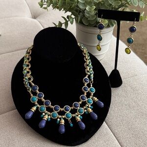 Chico’s Statement Necklace and Earring Set